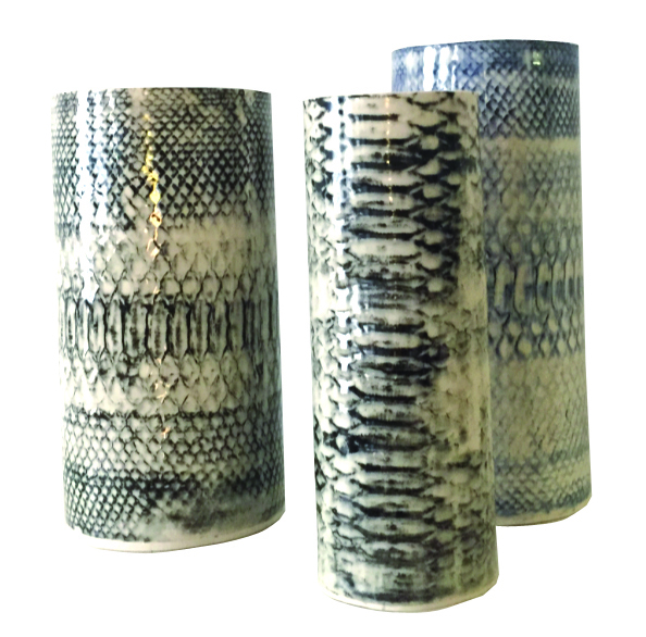 snake vases